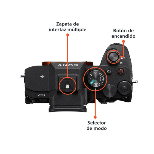 Cámara híbrida full-frame a7 V (Solo body)