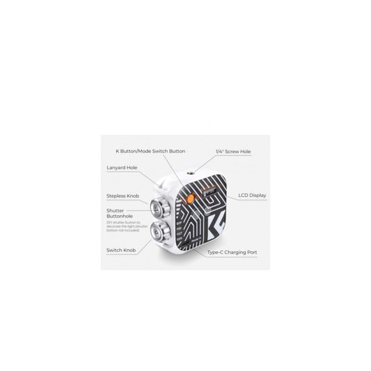 Foco Led L01 Rgb Luz Continua K&f Concept