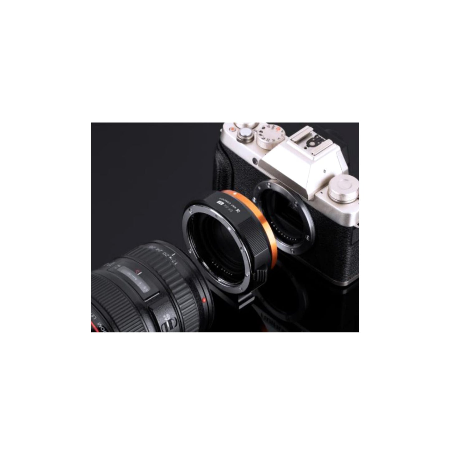 Adaptador De Lente Canon Ef/ Ef-s A Fuji Fx K&f Electrónico