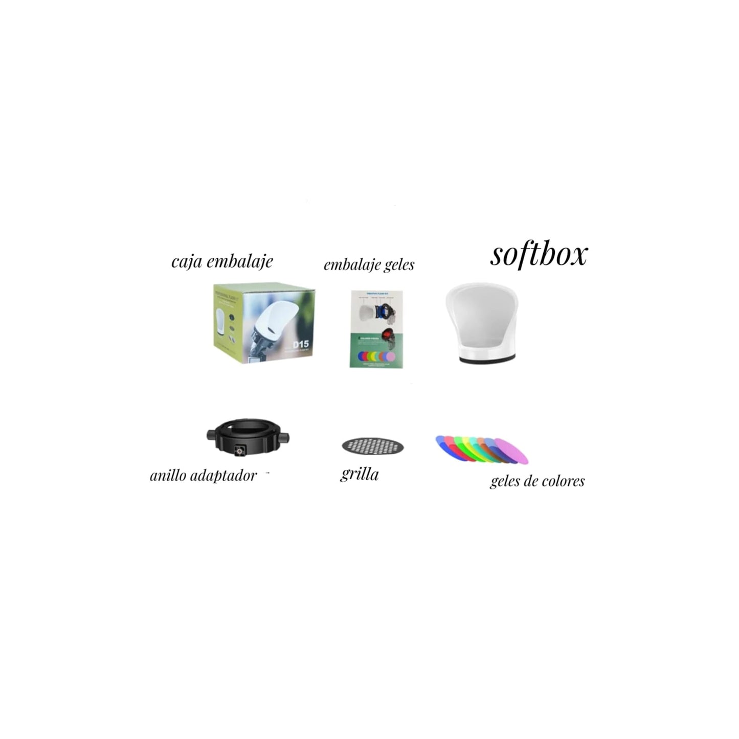 Difusor direccional Para Flash Modelo D15