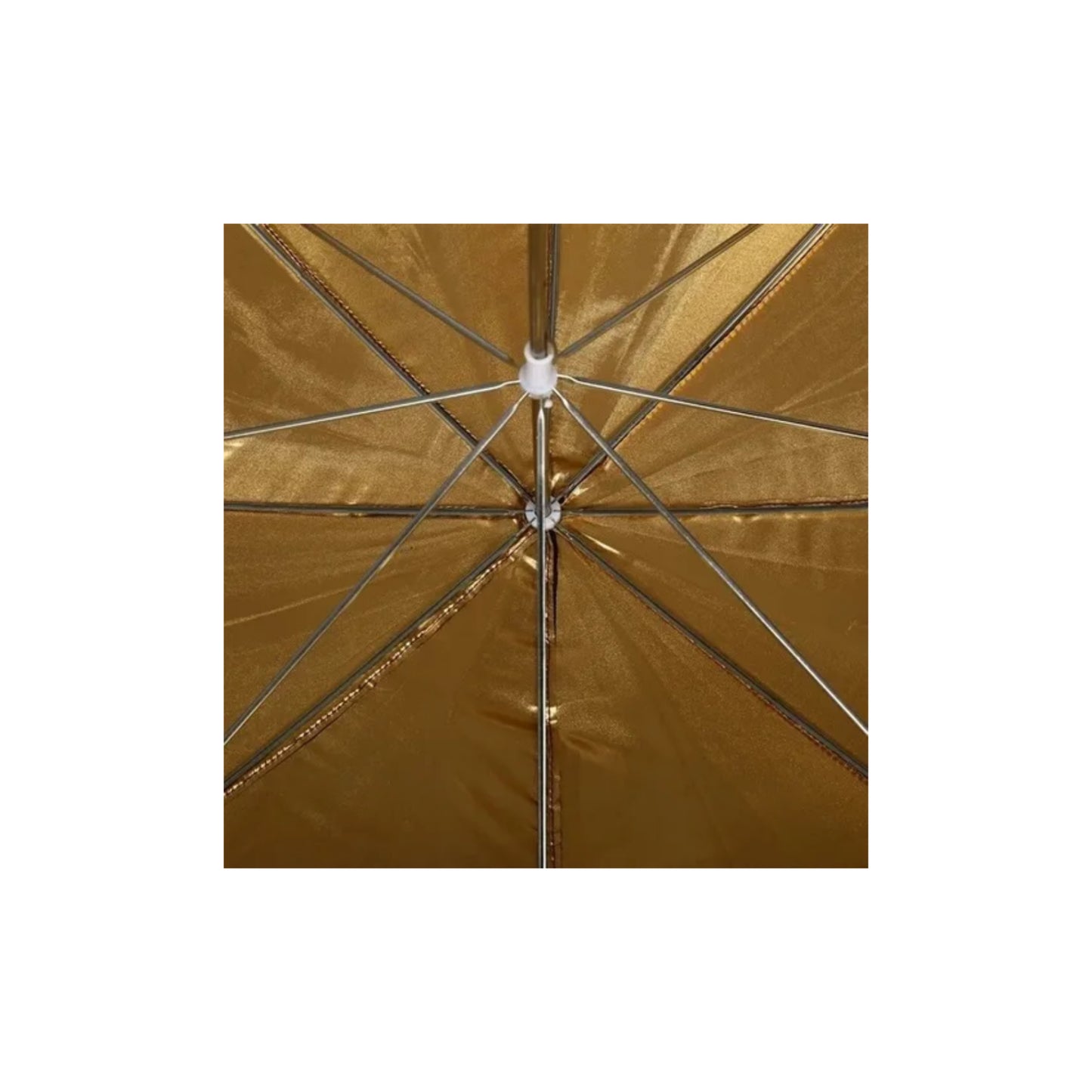 Paragua Negro Oro Para Estudio Fotográfico 84cm