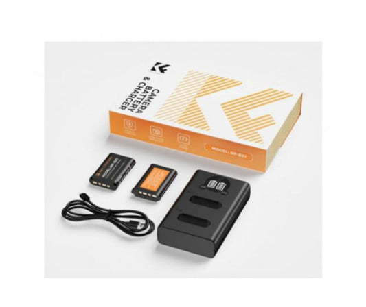 Cargador Doble Usb +batería K&f Concept Np-bx1 Para Sony