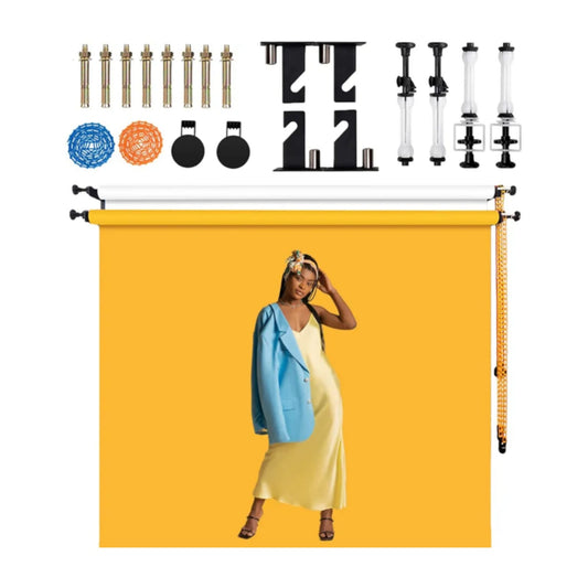 Soporte De Pared Manual Para Doble Fondo Fotografía