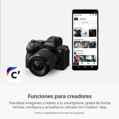 Cámara híbrida full-frame a7 V (Solo body)