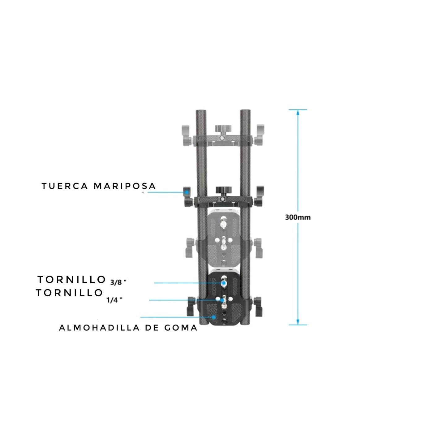 Camvate C3505 Soporte De Hombro Con Varilla 15mm