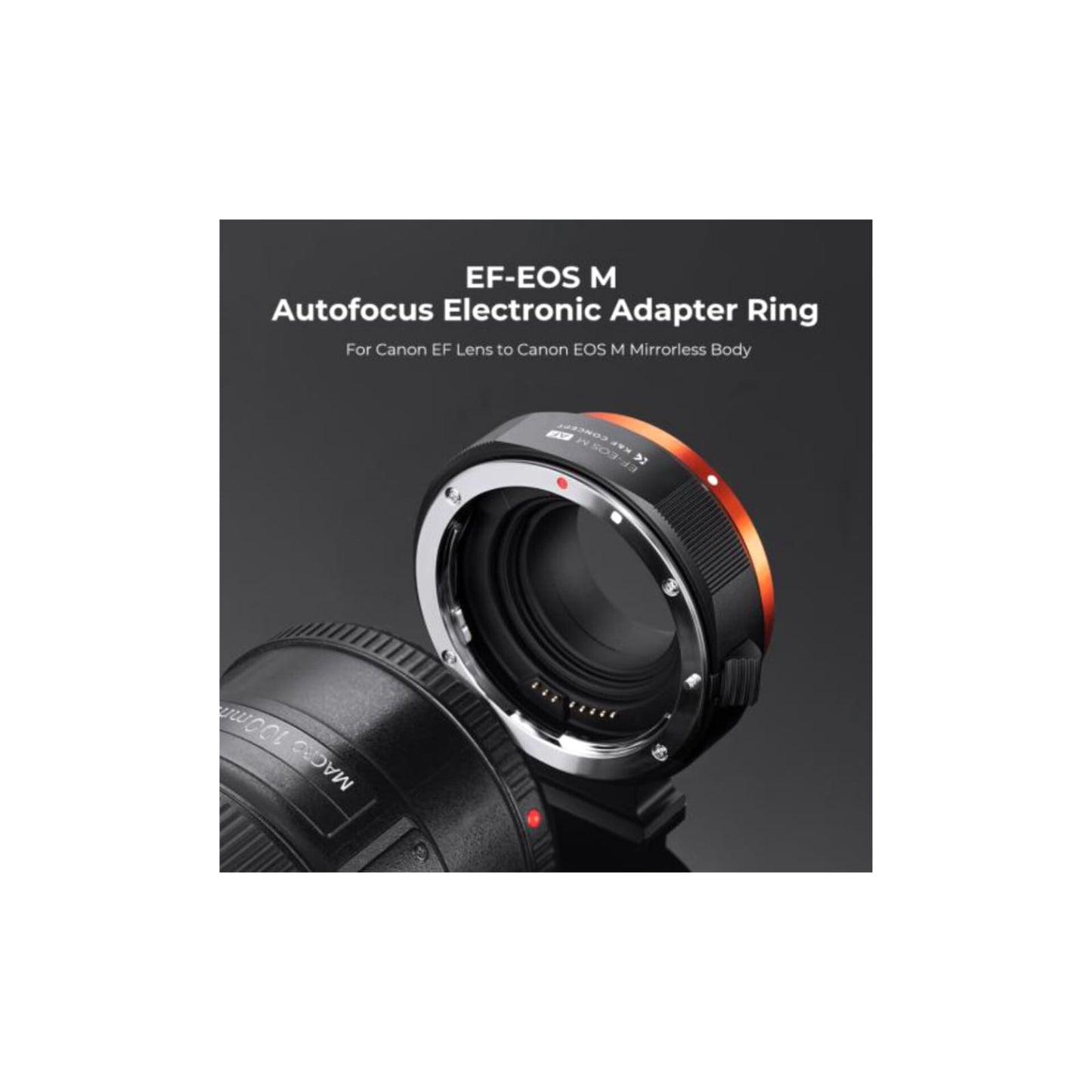 Adaptador De Lente Canon Ef / Ef-s A Eos M Electrónico K&f