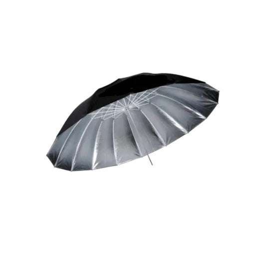Paragua Negro Plata Reflectante (75p) 185cm Fotografía