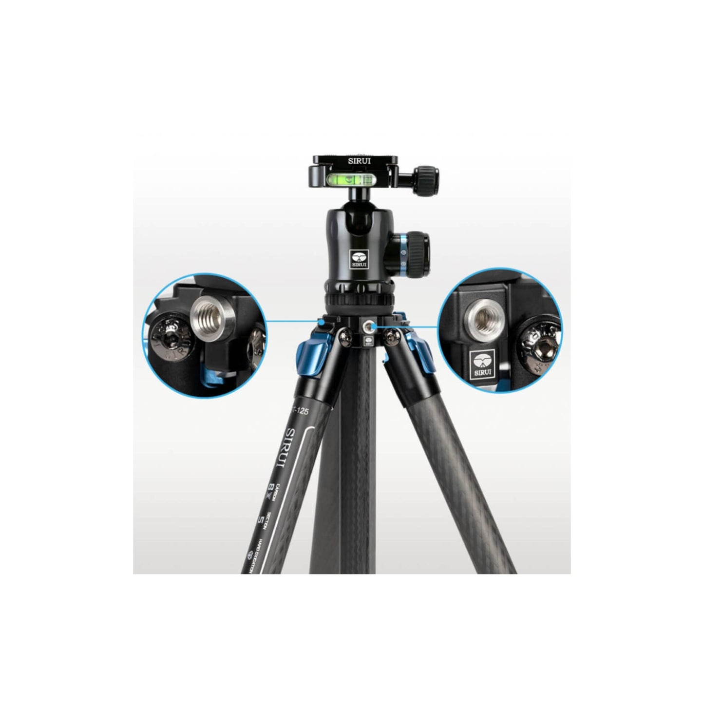 Trípode Sirui Fibra De Carbono St-124 + St-10x Carga 12k