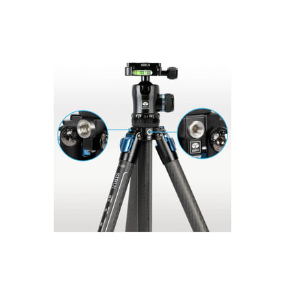 Trípode Sirui Fibra De Carbono St-124 + St-10x Carga 12k