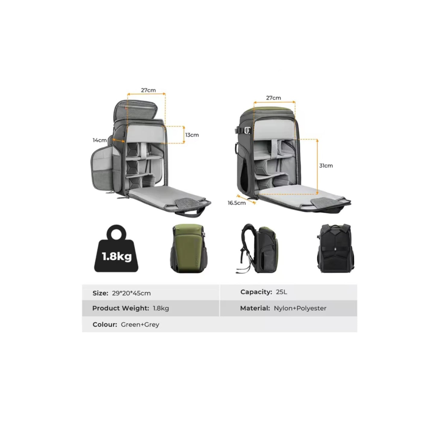 Mochila Impermeable K&f Concept Kf13.128V1