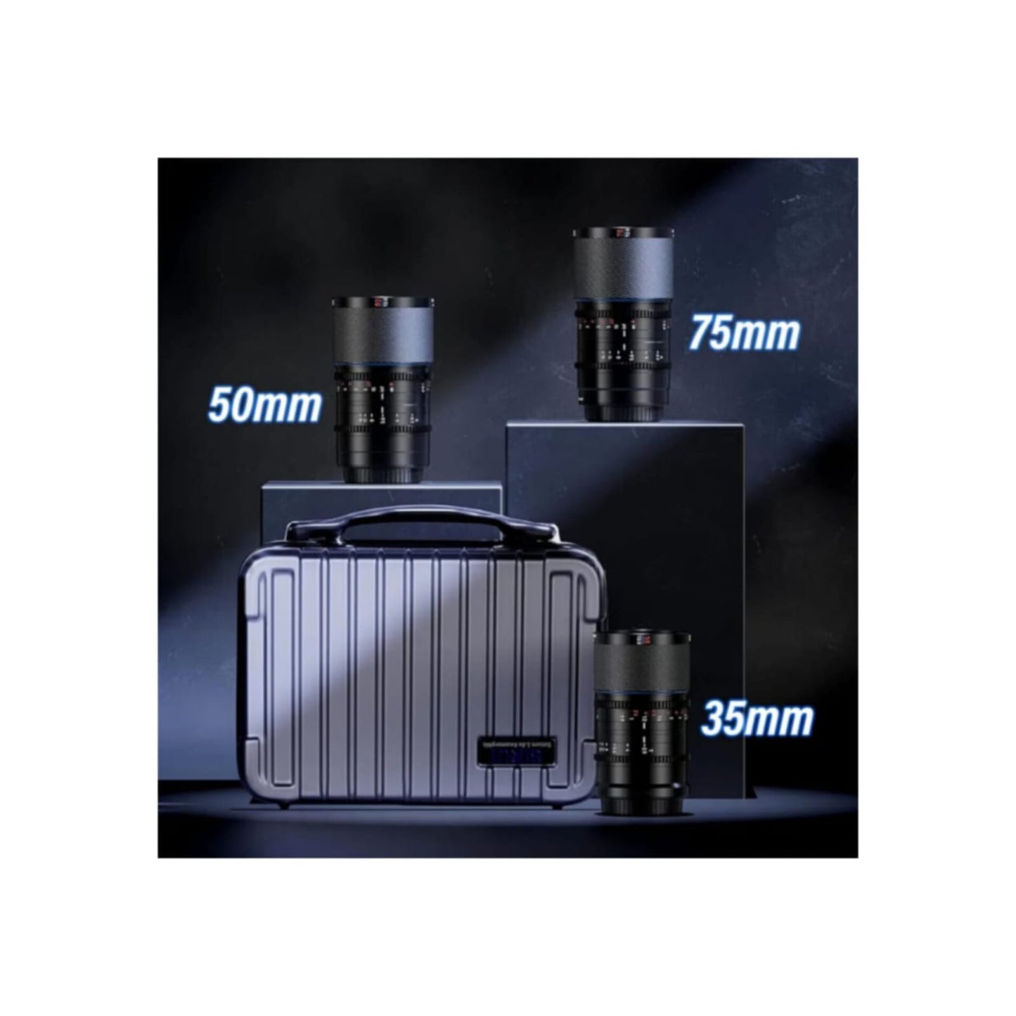 Kit lente Sirui SATURN 3S-EB 35mm+50mm+75mm Sony E