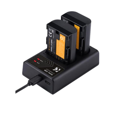 Cargador Doble Usb + Batería K&f Concept Para Canon Lp-e6
