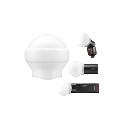 Difusor Redondo De Silicona Godox Ak -r22 Para Flash