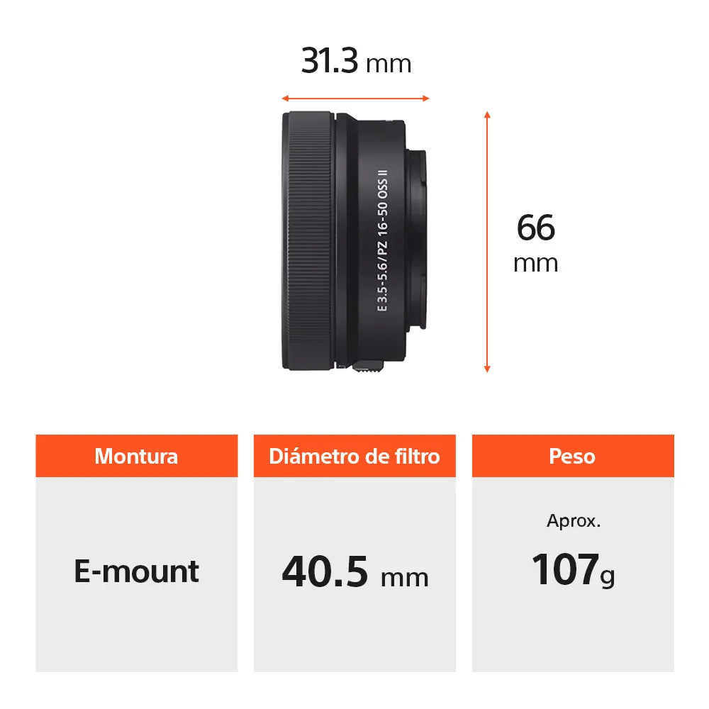 Cámara ZV-E10 II + Lente 16-50mm F3.5-5.6 OSS