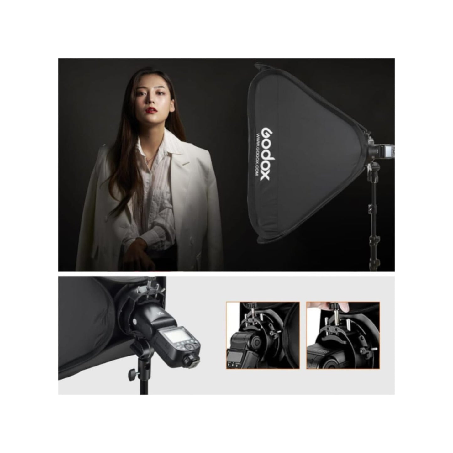 Softbox 60x60cm S2 Godox Con Grilla