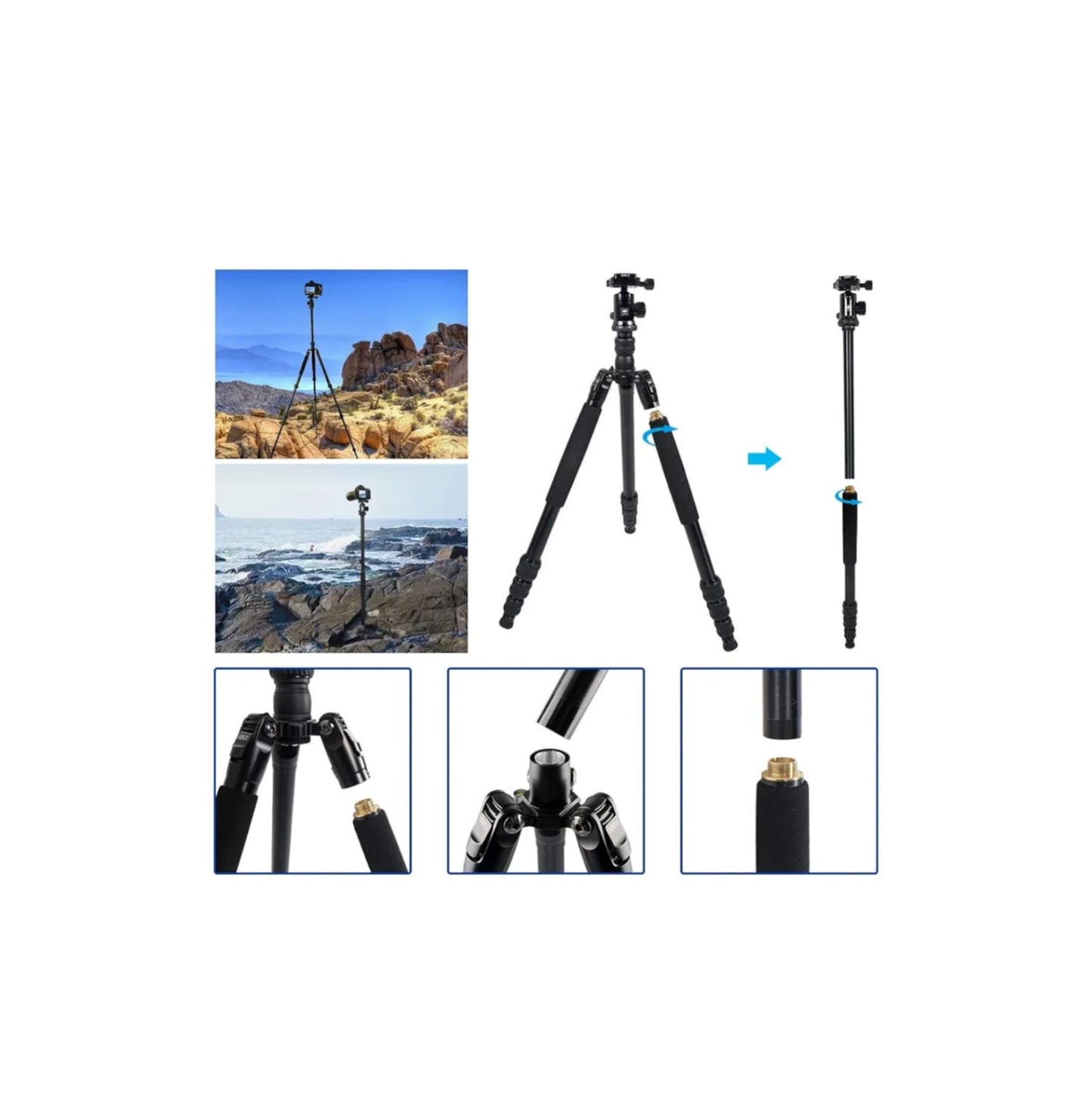 Trípode Monópodo De Aluminio Traveler 7a Sirui