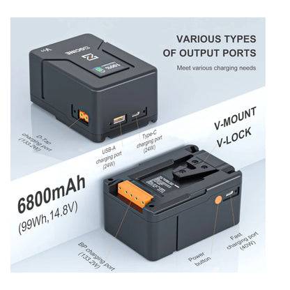 Batería V-mount Zgcine Zg-v99