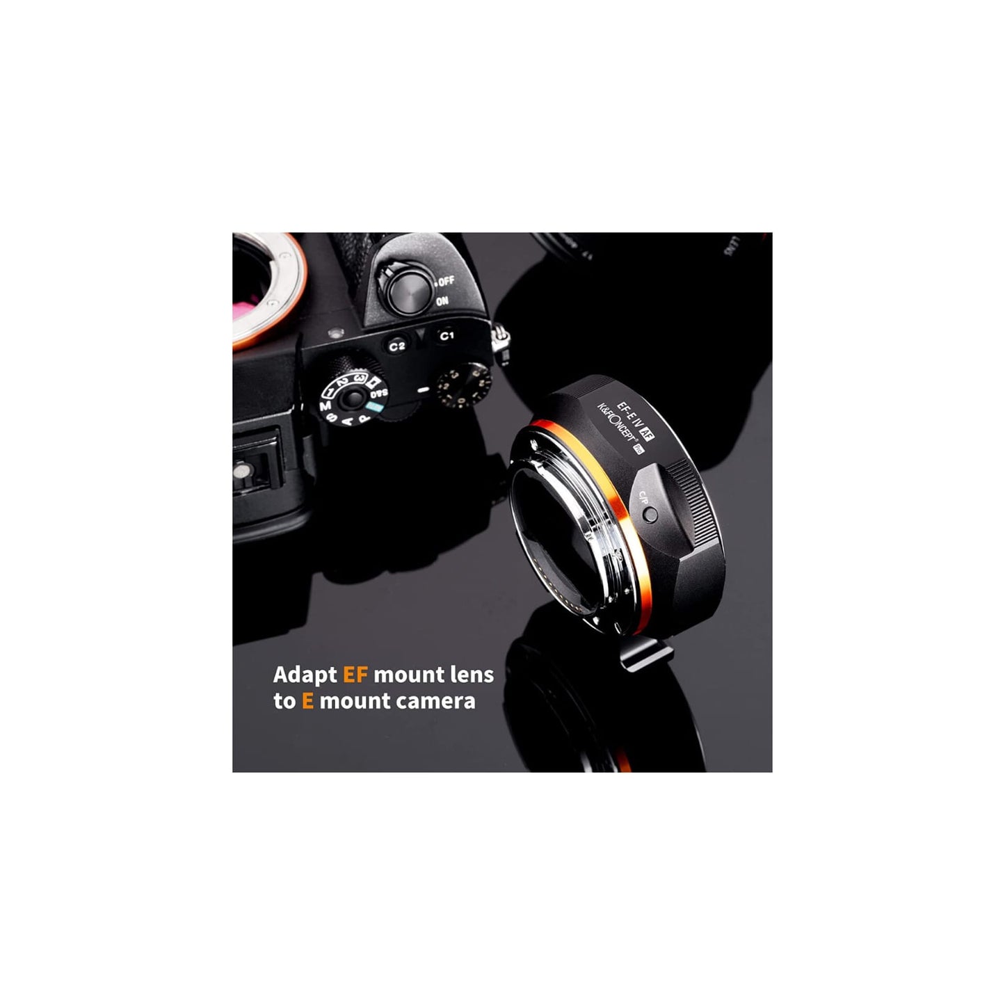 Adaptador Lente Canon Eos - Sony K&f EF-NEX Electrónico