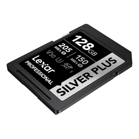 Tarjeta de Memoria 128GB Silver Plus 205MB/s Lexar SDXC UHS-I