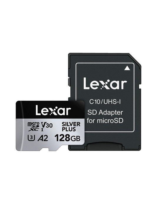 Tarjeta de Memoria Micro SD Lexar 128GB SILVER PLUS UHS-I