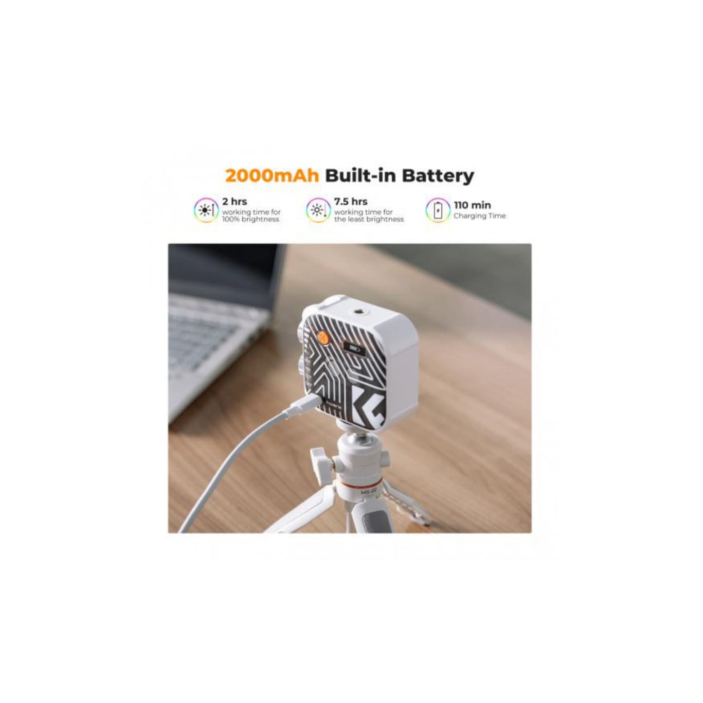 Foco Led L01 Rgb Luz Continua K&f Concept