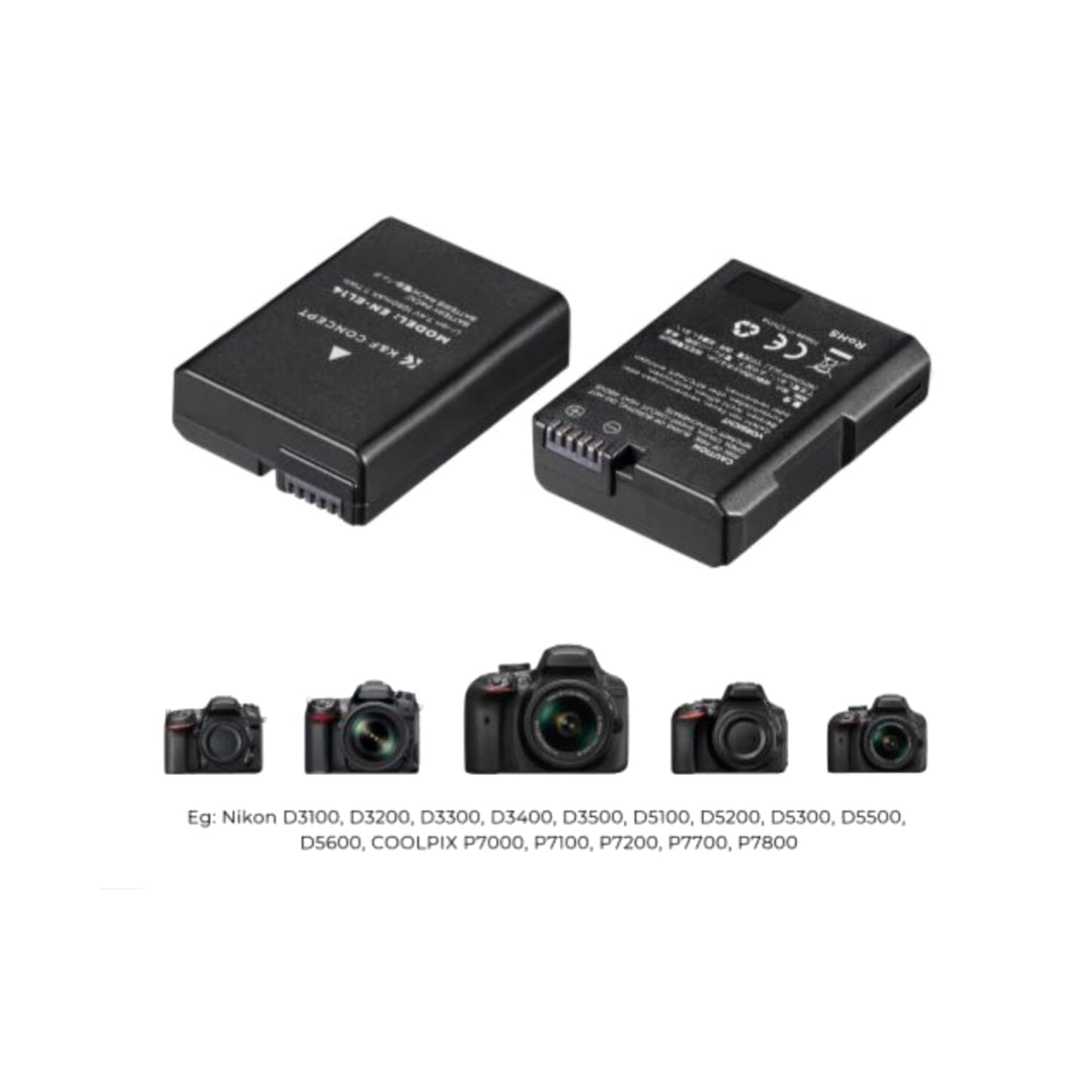 Cargador Doble Usb +batería K&f Concept En-el 14