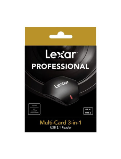 Lector de Tarjeta Profesional Lexar Multi-card 3 En 1 Usb 3.1