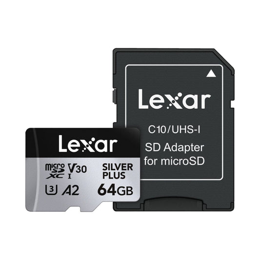 Tarjeta Micro 64GB UHS-I Silver Plus Lexar