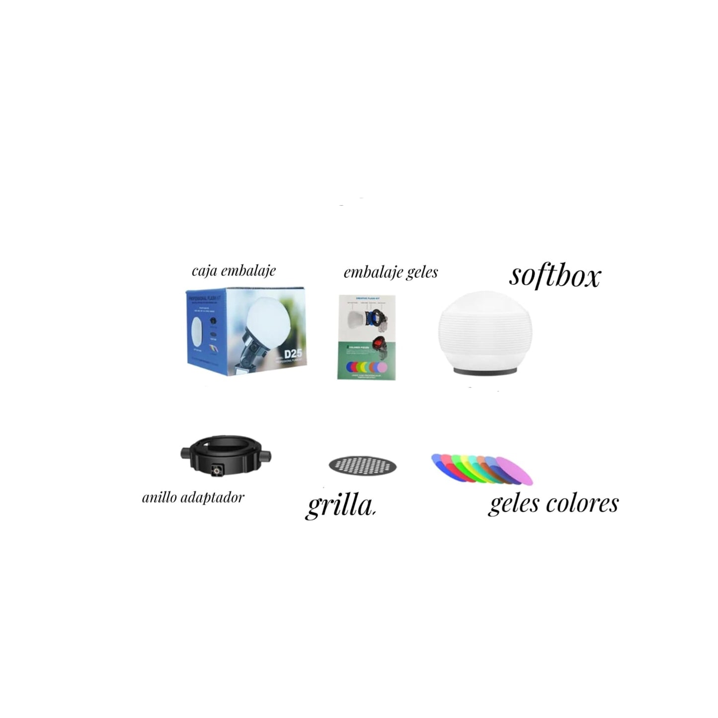 Difusor Dome Para Flash Modelo D25