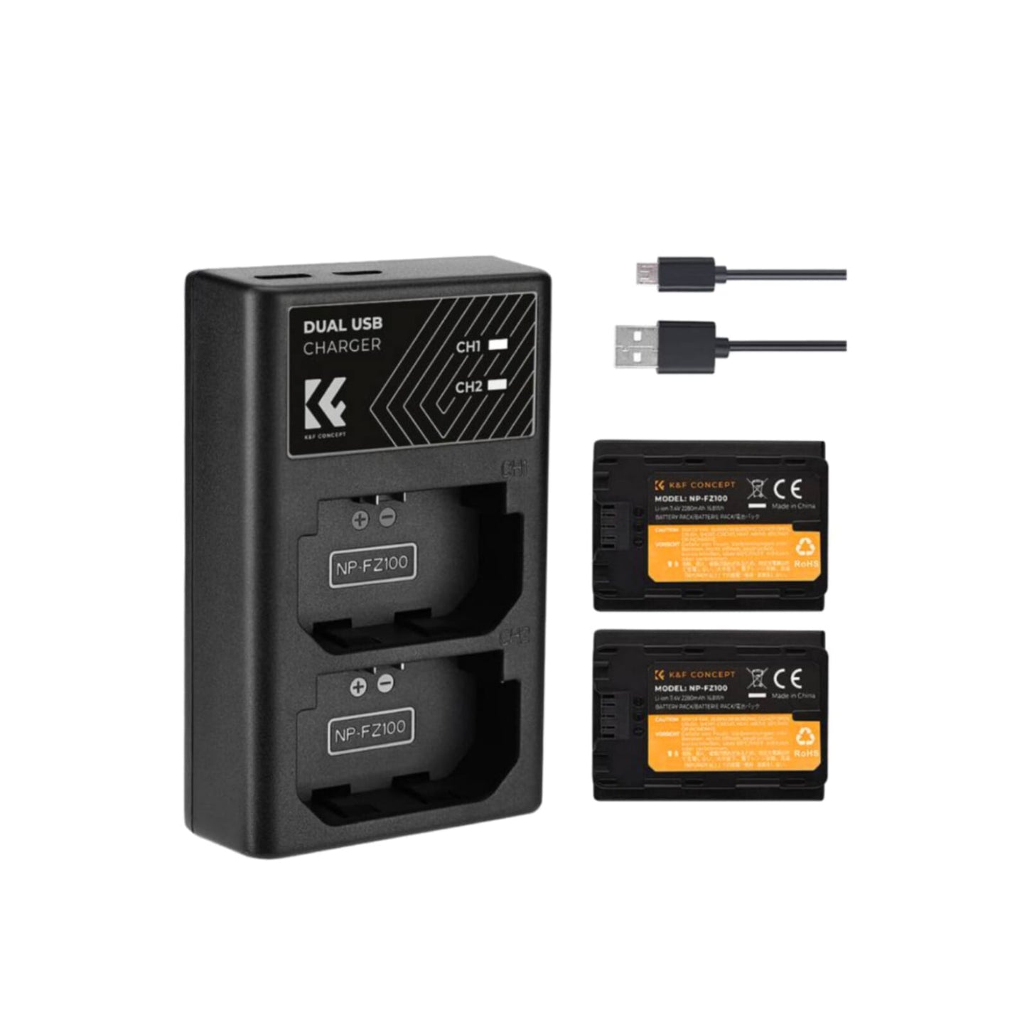 Cargador Doble Usb + batería K&f Concept Np-fz100