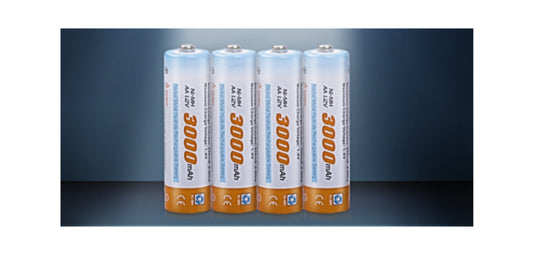 Cargador de Pilas Recargables + 4 Pilas AA