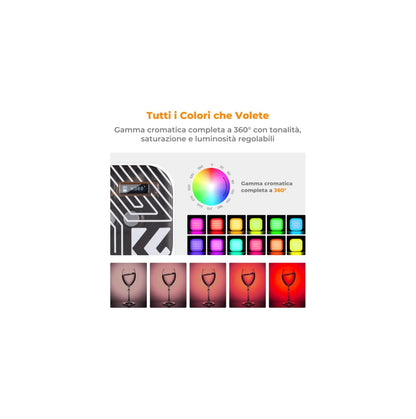 Foco Led L01 Rgb Luz Continua K&f Concept