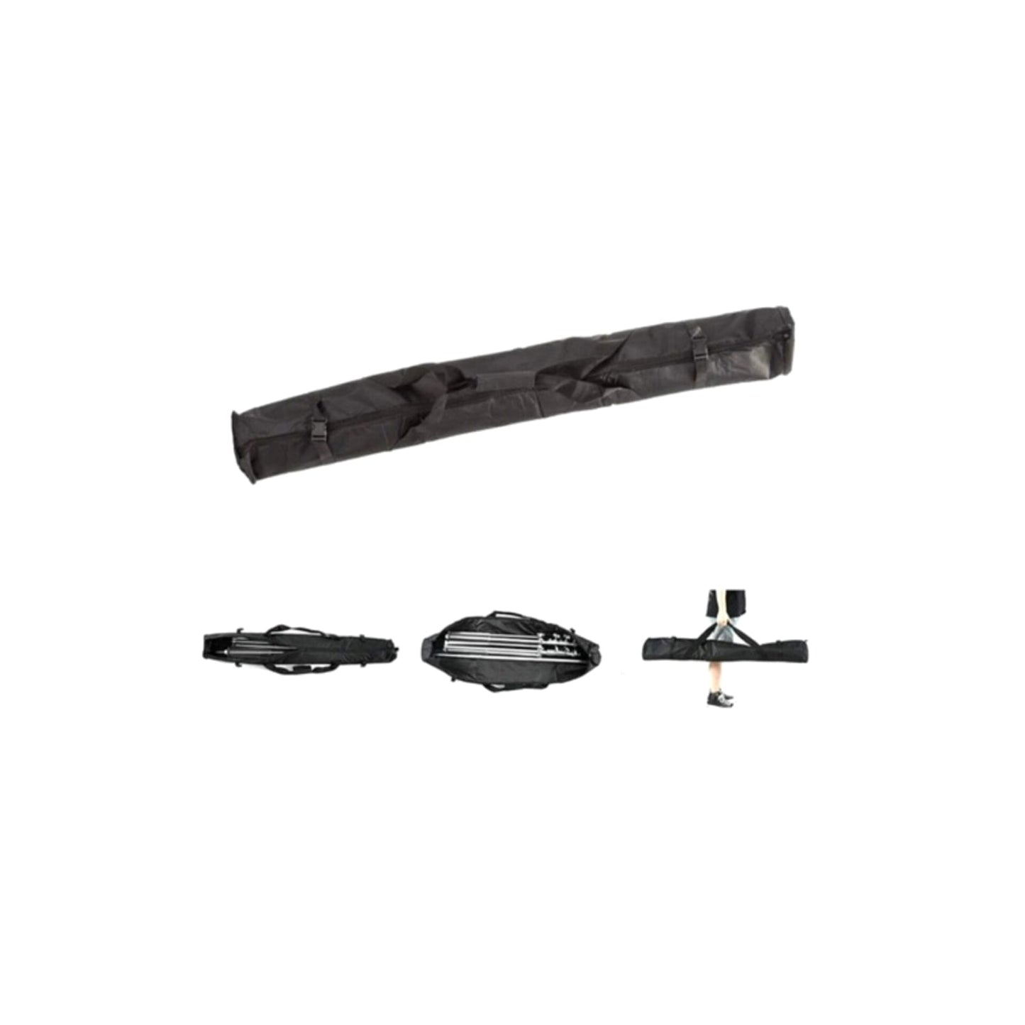 Porta Telón 2,80x3,0m Color Plata Incluye 4 Pinzas+ Bolso