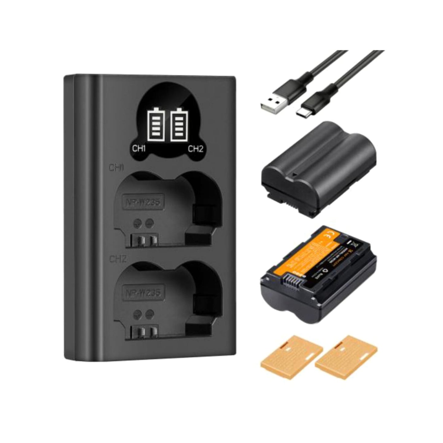 Cargador Doble Usb + batería K&f Concept Np- W235