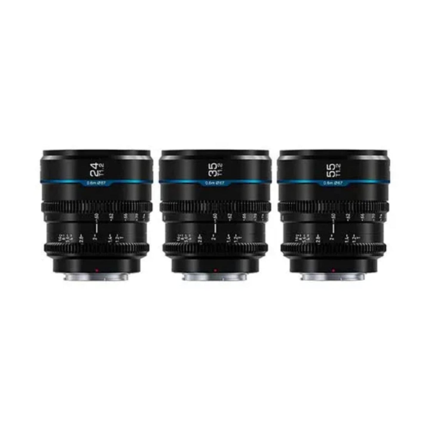 Kit Lente Sirui Cine Night Walker 24mm/ 35mm/55mm MS-3SEB
