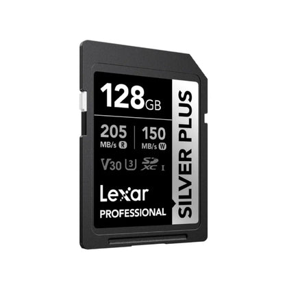 Tarjeta de Memoria 128GB Silver Plus 205MB/s Lexar SDXC UHS-I
