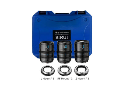 Kit lente Sirui Vision Prime 1 de 24mm /35mm/50mm T1.4