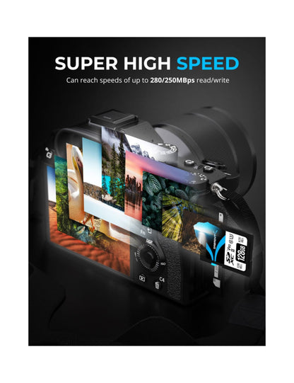 Tarjeta de Memoria 128GB UHS-II V90 Sabrent Rocket