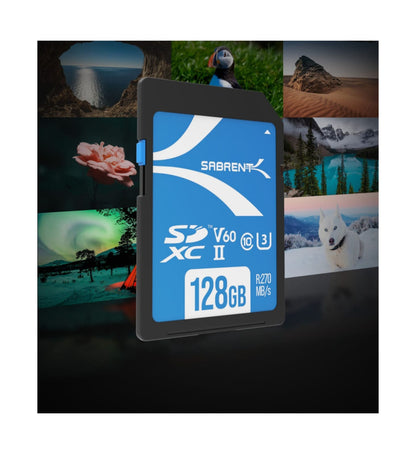 Tarjeta memoria 128GB UHS-II V60 Sabrent Rocket