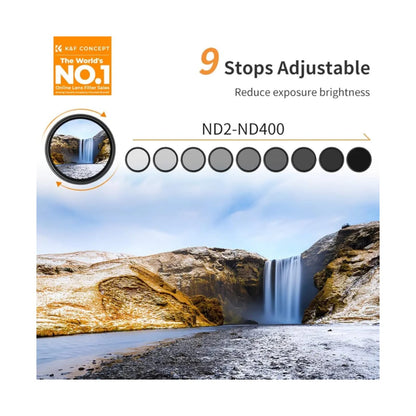Filtro 49mm Variable Nd2-400 K&F Concept Serie B