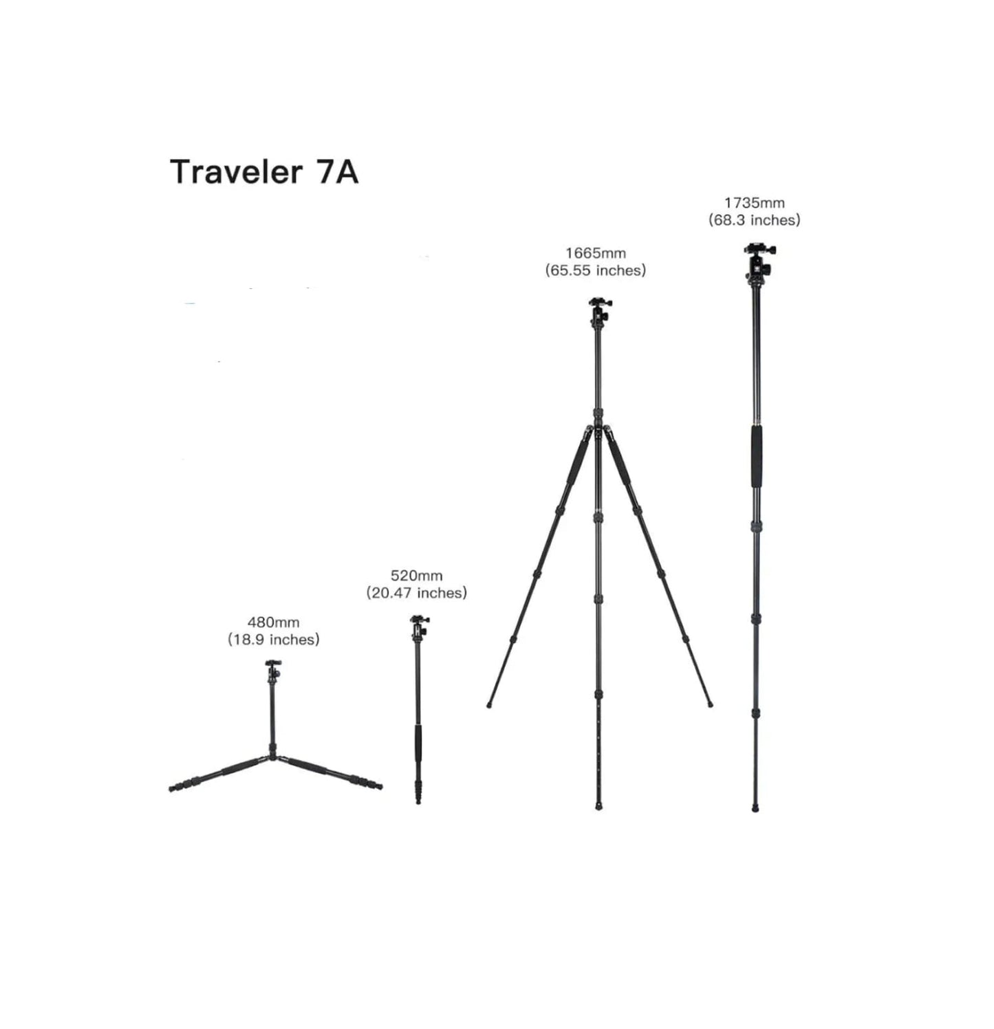 Trípode Monópodo De Aluminio Traveler 7a Sirui