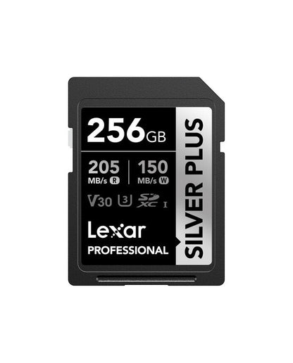 Tarjeta de Memoria 256GB Silver Plus 205MB/s Lexar SDXC UHS-I