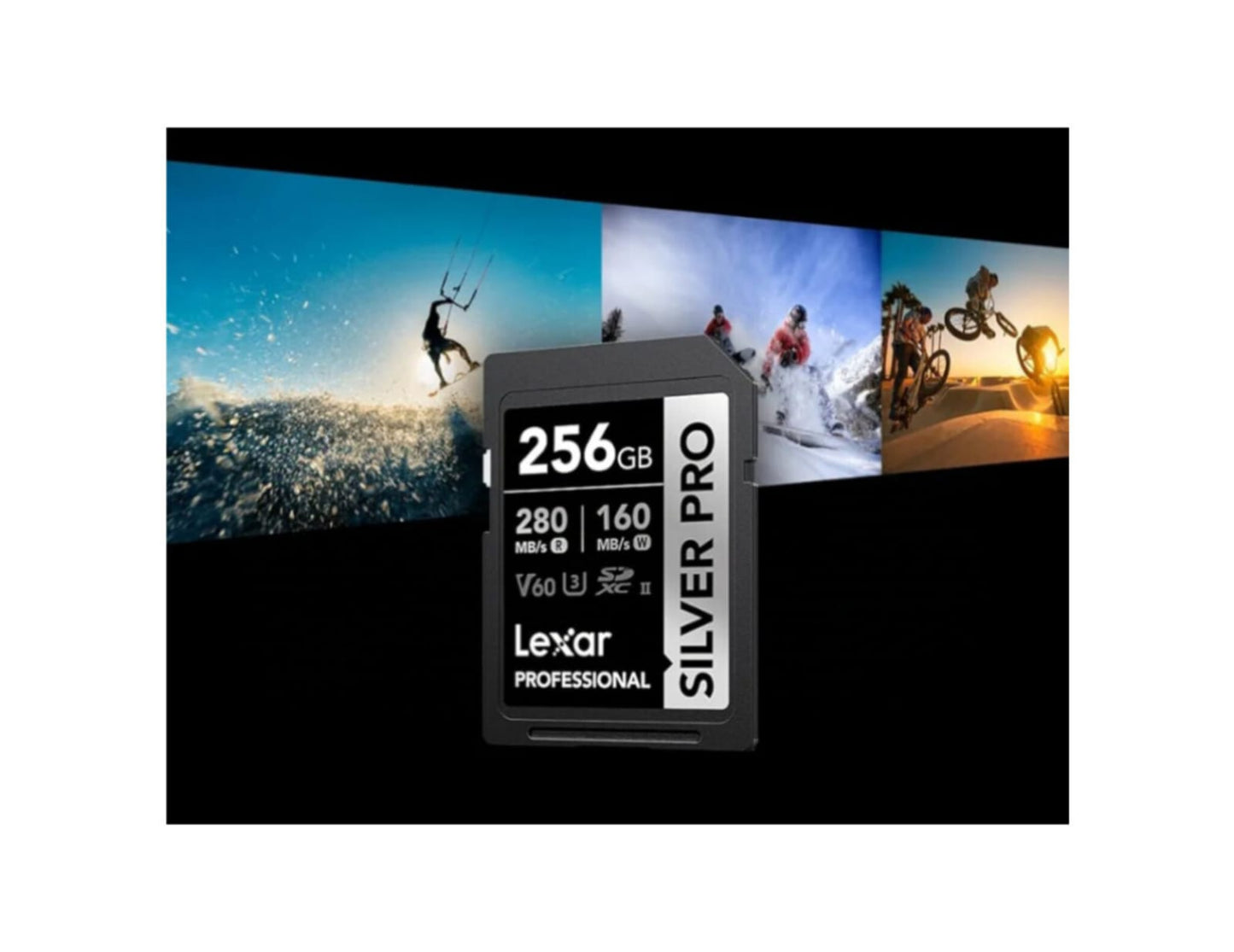 Tarjeta Lexar Silver Pro 256gb 280mb/s Sdxc Uhs-ll