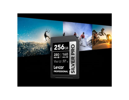Tarjeta Lexar Silver Pro 256gb 280mb/s Sdxc Uhs-ll