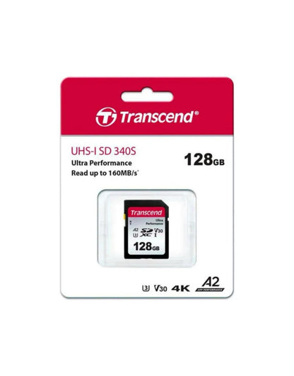 Tarjeta Memoria 128GB 160MB/s UHS-I SD 340S Transcend