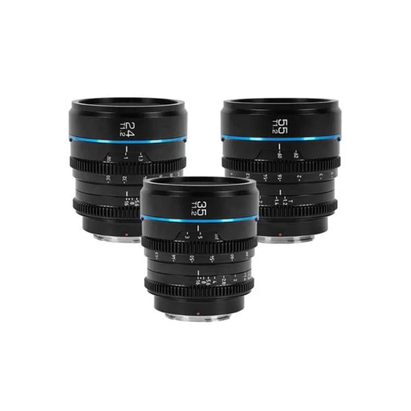 Kit Lente Sirui Cine Night Walker 24mm/ 35mm/55mm MS-3SEB