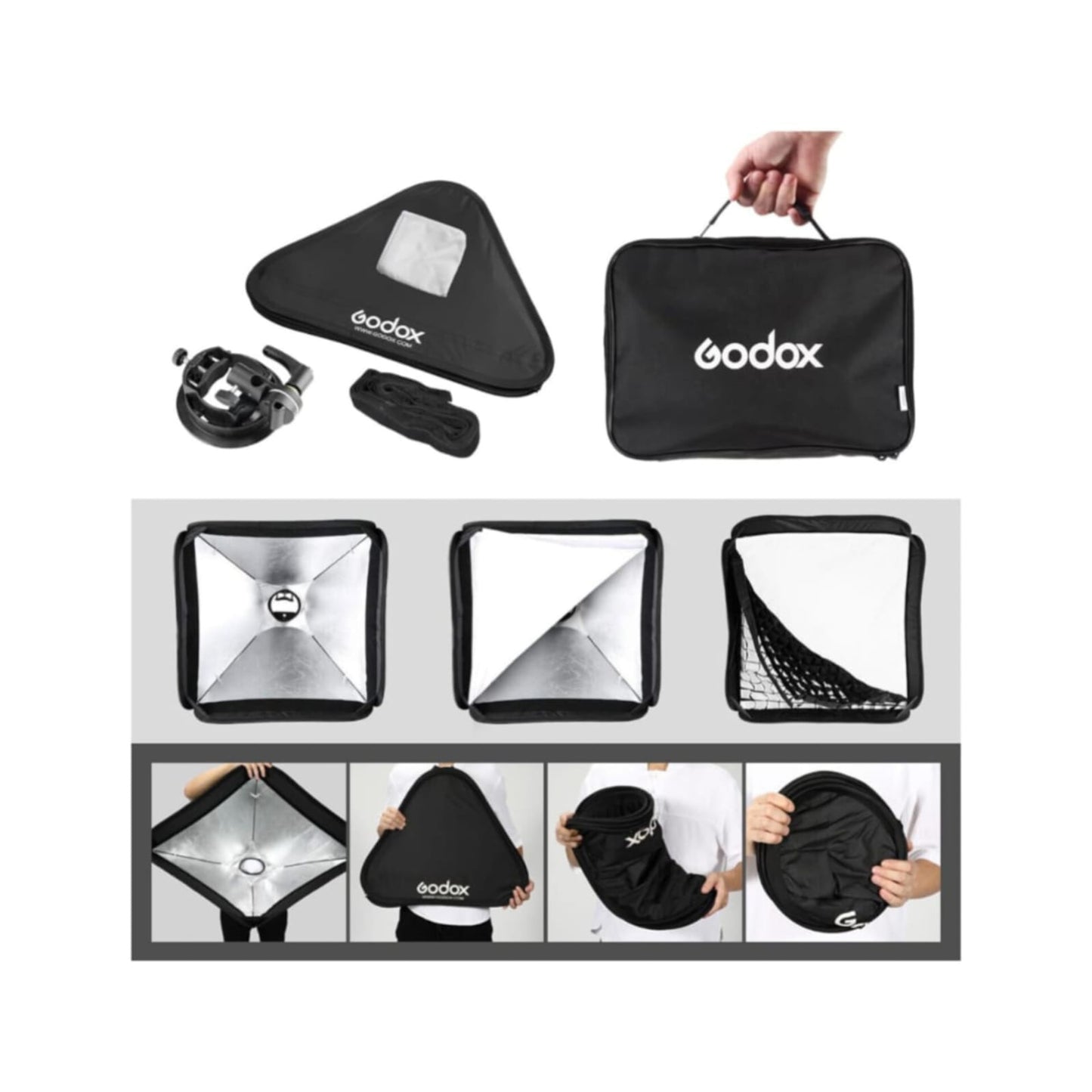 Softbox 40x40cm S2 Godox Con Grilla