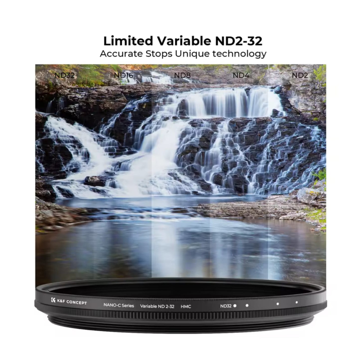 Filtro 49mm variable ND2-32 K&F Serie C