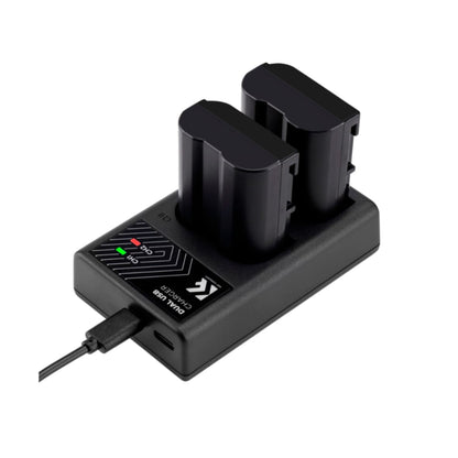Cargador Doble Usb + Batería K&f Concept En-el 15 Para Nikon