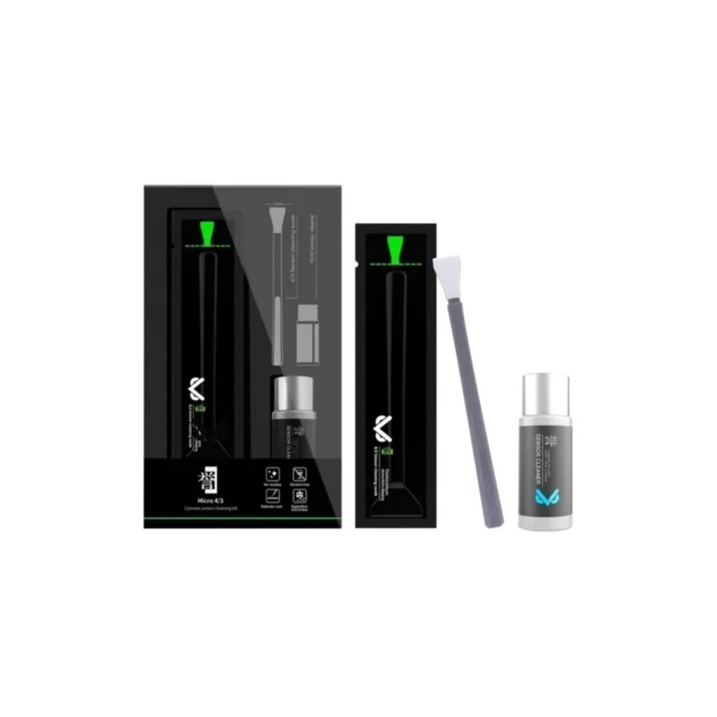 Kit Limpieza Vs-s01e Paleta + Líquido Micro 4/3